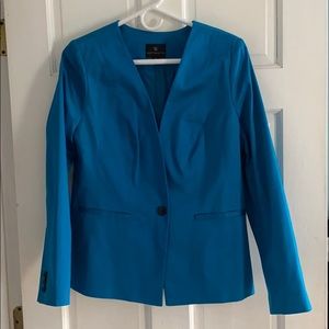 Worthington blazer NWOT size 12 turquoise sateen